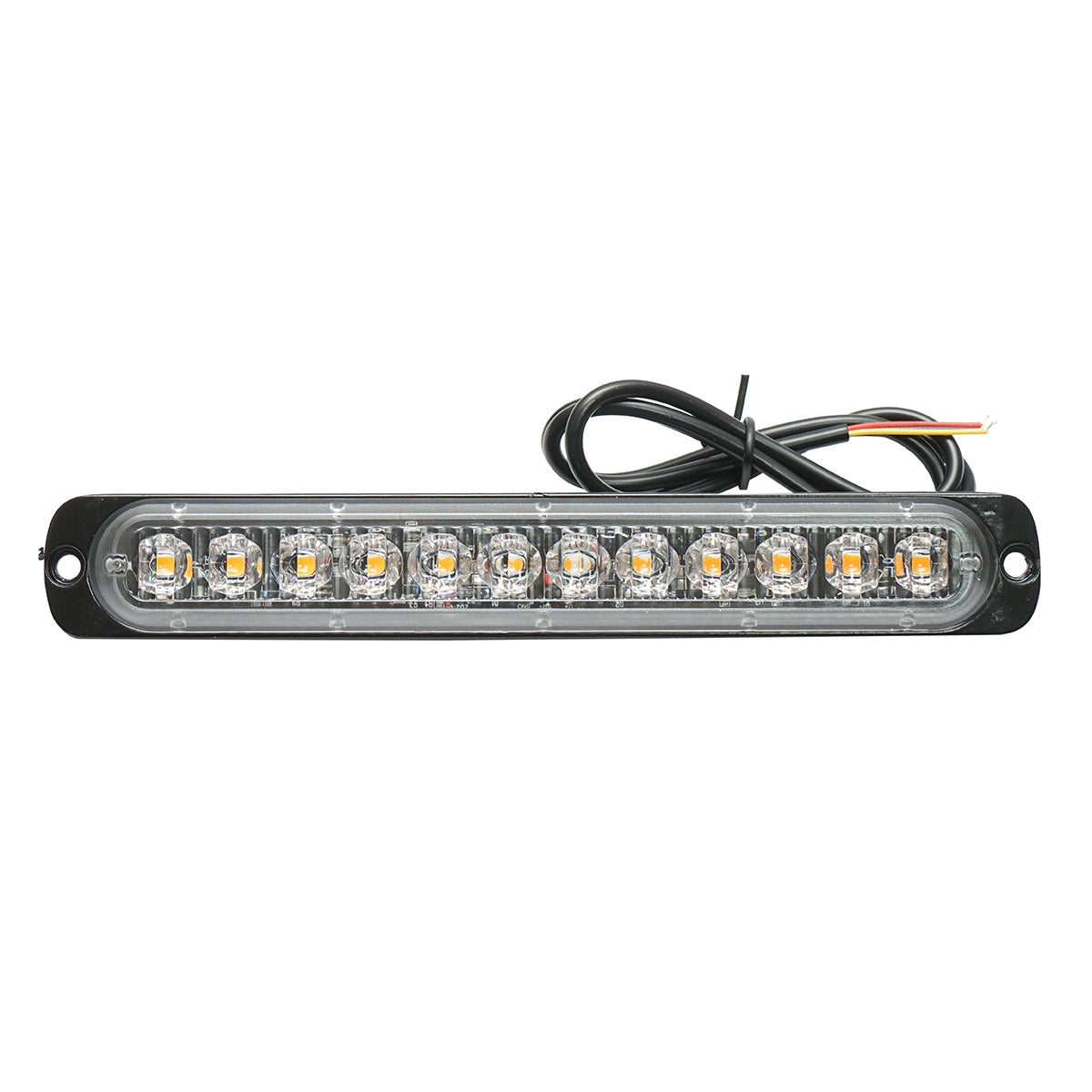 LED marker lamp 12-24V, 24W, yellow, 12 LEDs 190x30x12mm